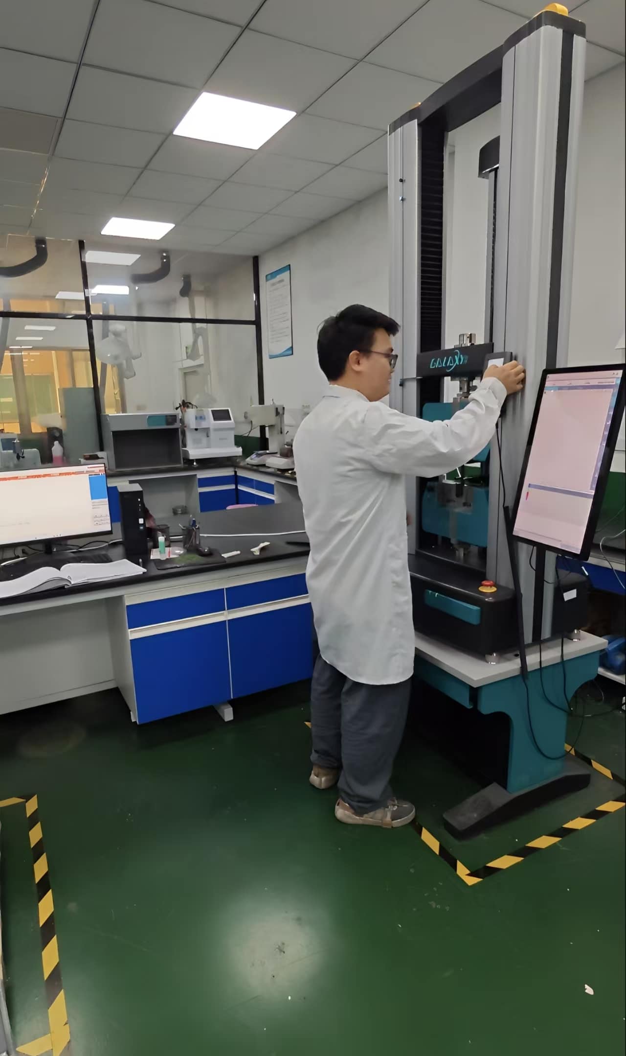 Capacidad de pruebas de laboratorio de control de calidad de nailon modificado