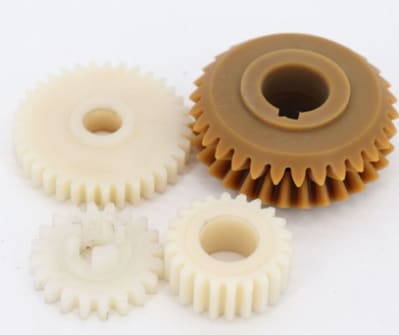 Precision engineered industrial gears made from PA66 nylon for wear resistance