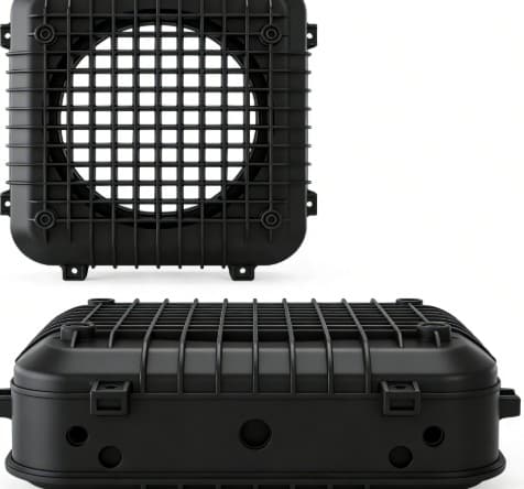 Carcasa de filtro PA12 CF20 con blindaje EMI y protección IP65