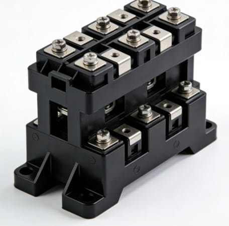 PA12 CF20 Soporte aislante de módulo IGBT para electrónica de potencia