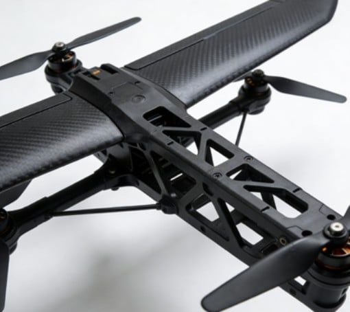 PA66 CF30 drone wing spar for aerodynamic load and flight stability